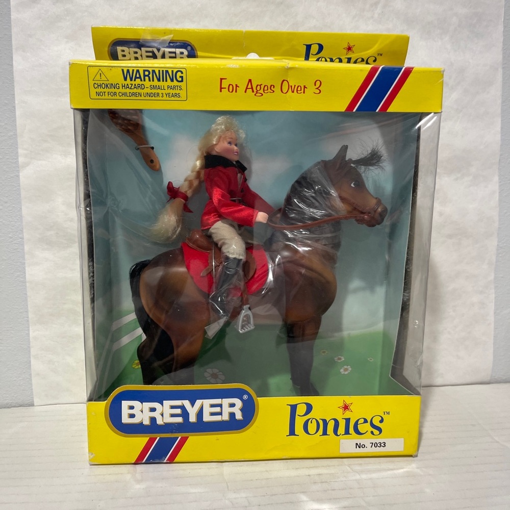 Rare Vintage Breyer Ponies Horse & Rider Set Equestienne NO. 7033 ***Read***
